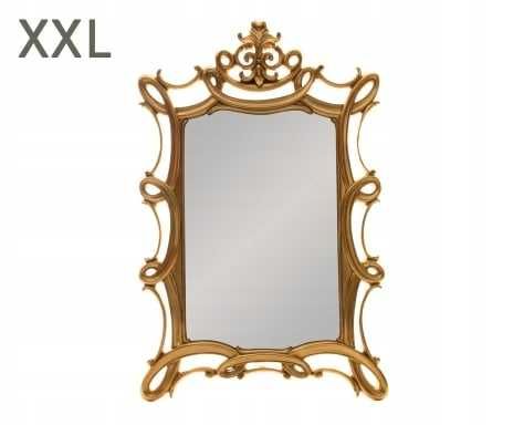 Lustro złote majestatyczne XXL glamour