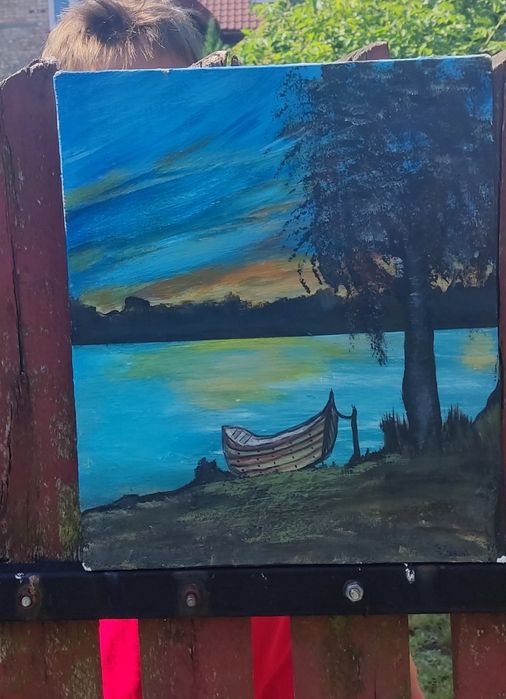 Obraz akrylem 30cm x 26cm.