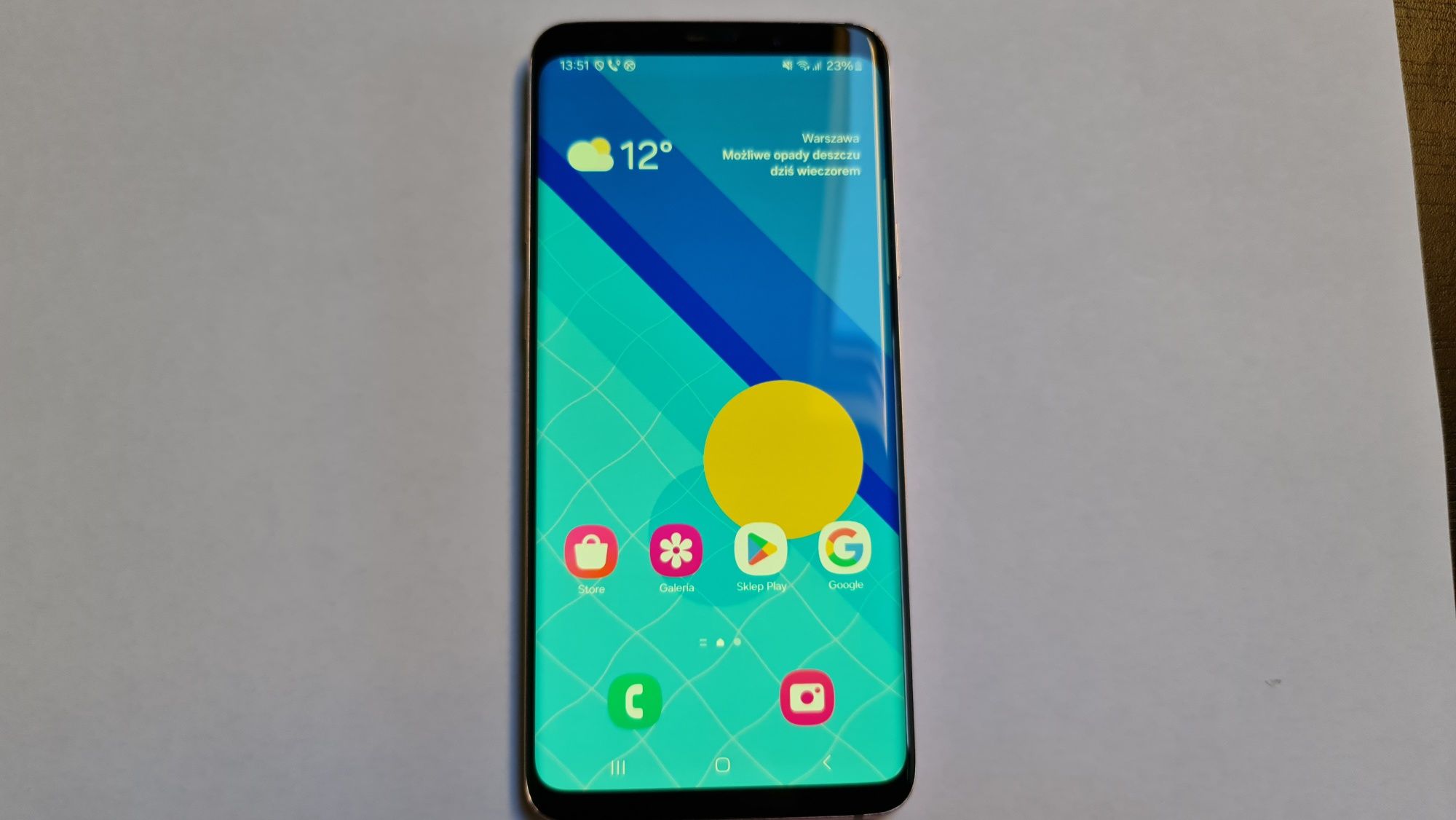 Wyświetlacz S9+ SM-G965F Działa, ale tylko na max jasności dotyk OK
