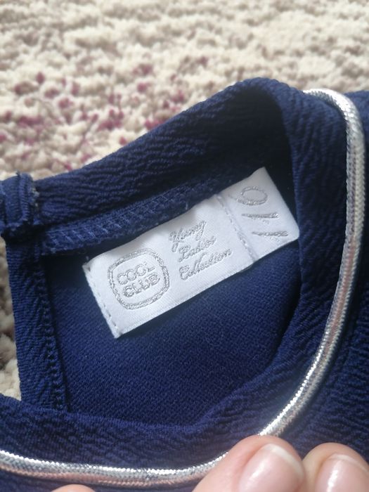 Granatowa sukienka, elegancka, r. 116