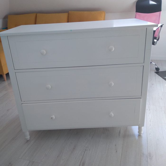 Komoda biała solidna dede kids