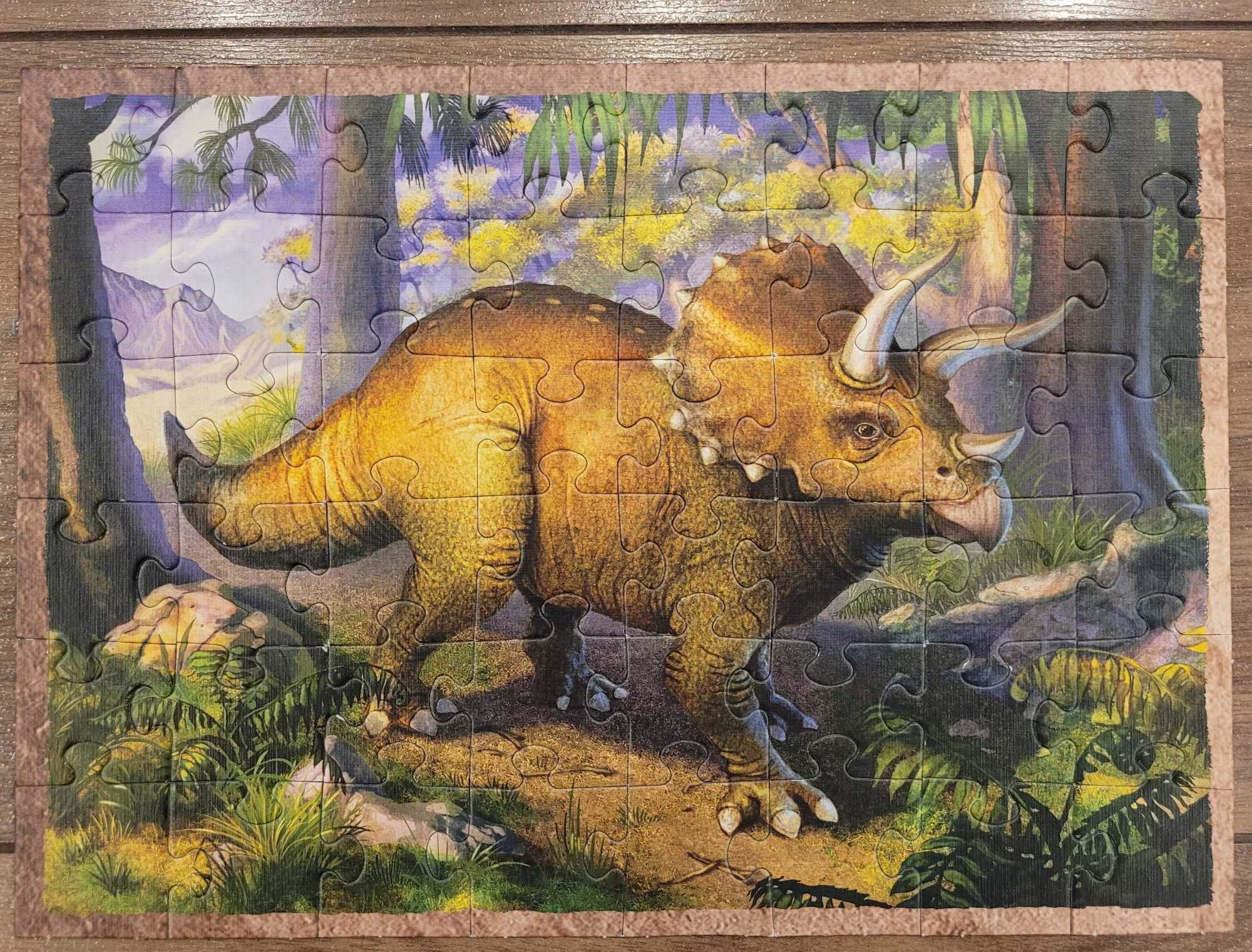 Puzzle dinozaury, 4 w1