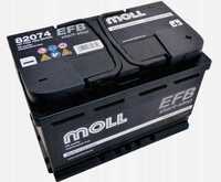 Akumulator 74AH/720A P+ MOLL EFB 82074 start-stop  GWARANCJA 3 LATA