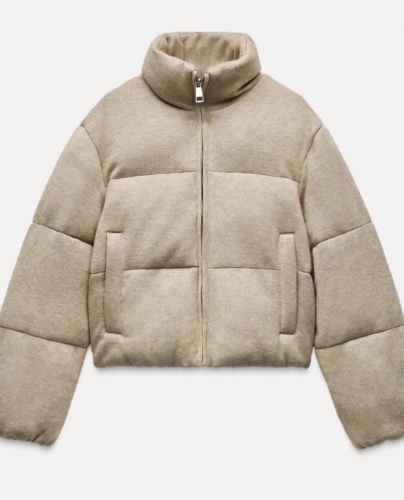 Куртка Коротка. ZARA. Іспанія. Вязка.. Camel. Плотна. XS роз. Нова