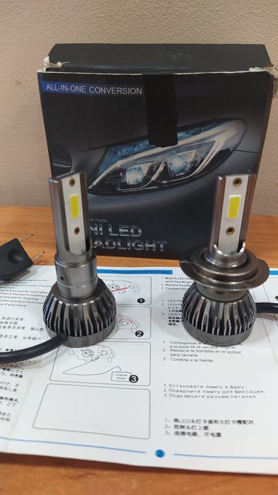 Лампы в фары  Led H7