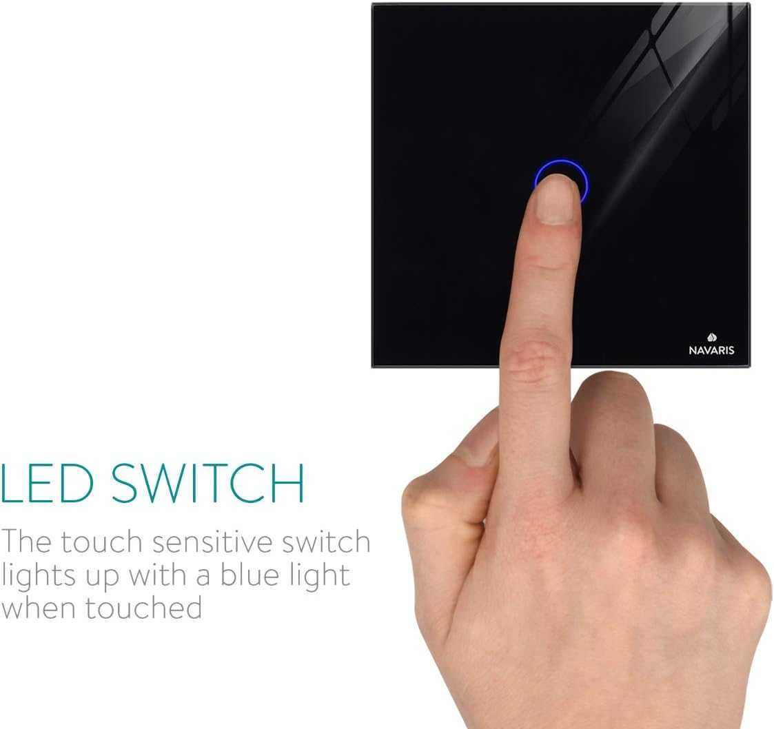 Navaris Radio Touch Light Switch - 1x Materiał montażowy nadajnika