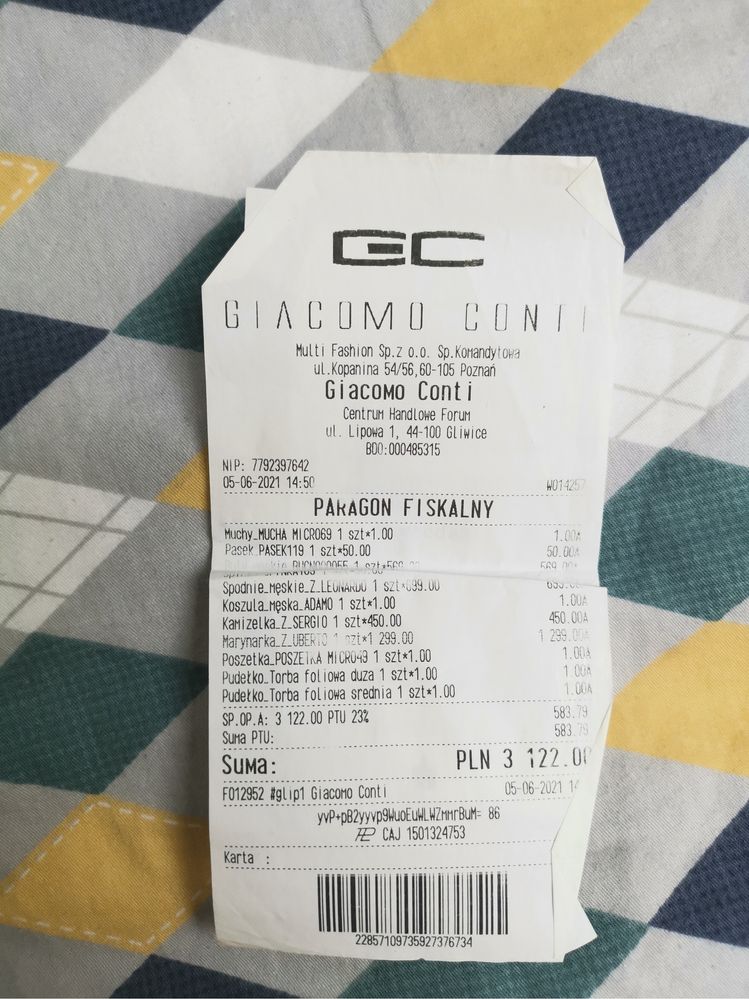 Garnitur ślubny giacomo Conti L