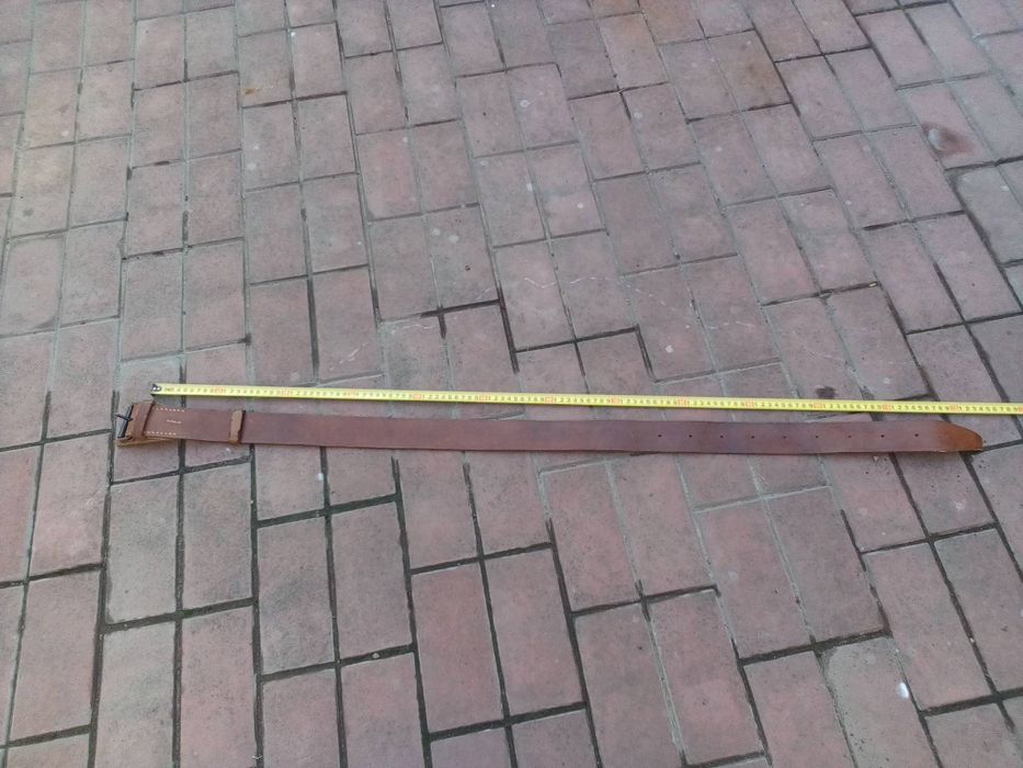 кожанный ремень пожарника,120 см