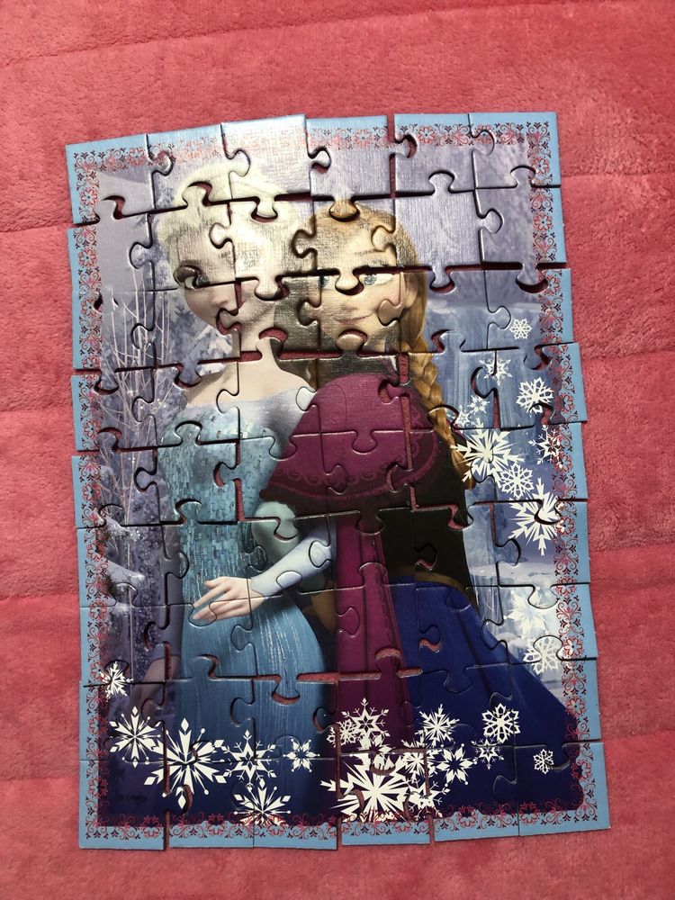 Puzzle Kraina Lodu 4 obrazki w jednym wiek 4+