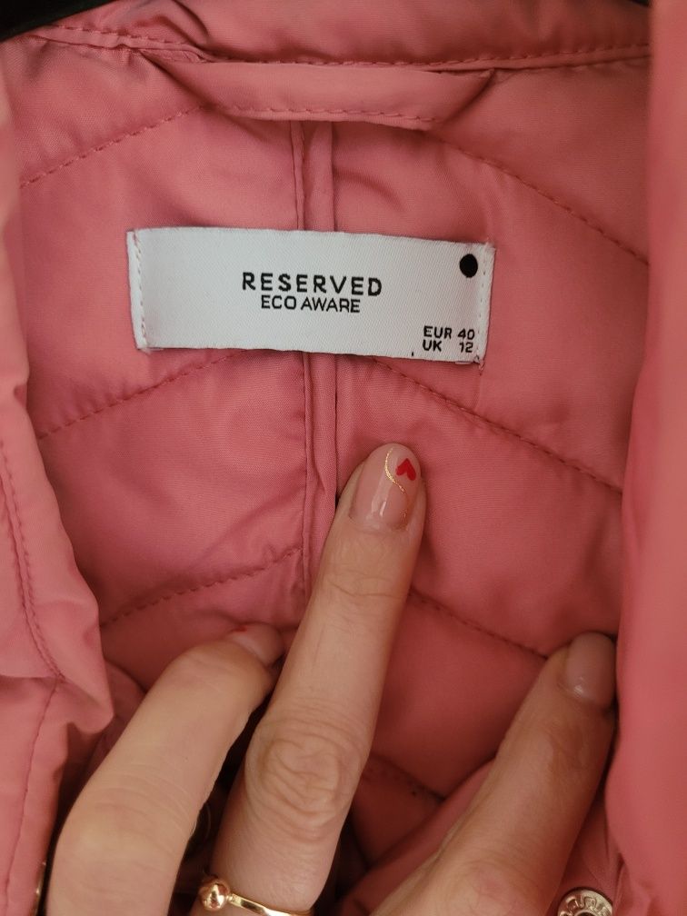 Wiosenna dłuższa kurtka parka rozm 40 Reserved