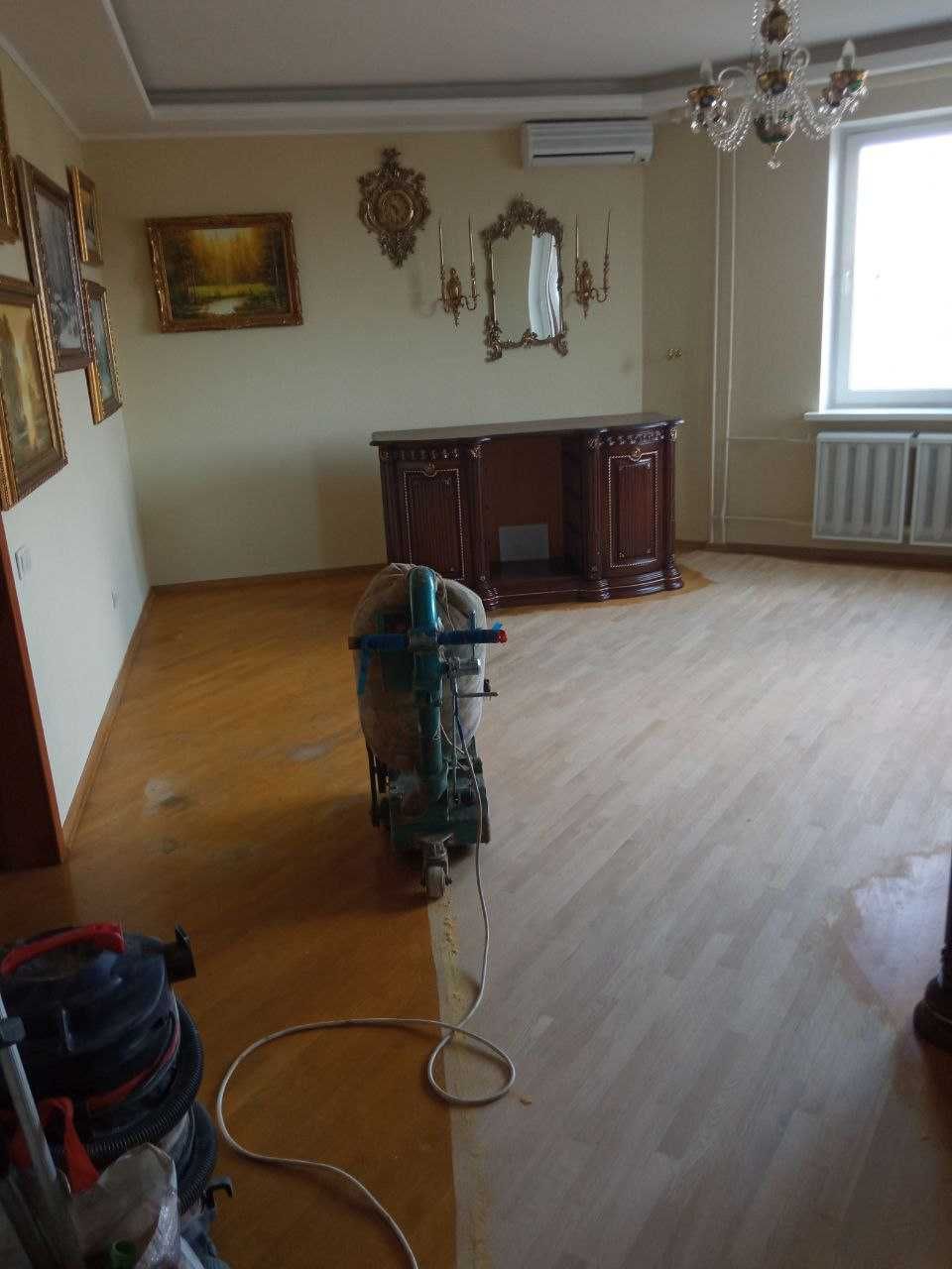 Шліфування паркету Київ, шліфування, ремонт та реставрація паркету