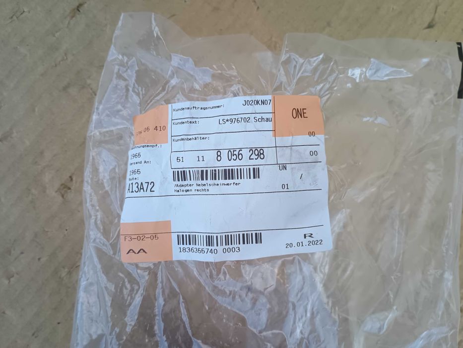 Ramka mocowanie halogenu PRAWA BMW X3 F25 NOWA ORYGINAŁ OE