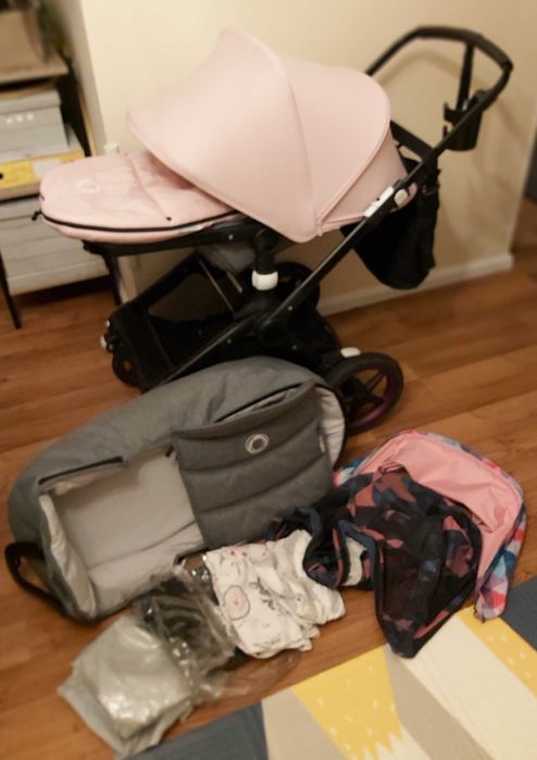 Bugaboo Fox 2w1 dużo oryginalnych dodatków