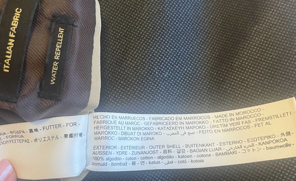 Massimo Dutti beżowy trencz ze 100% bawełny