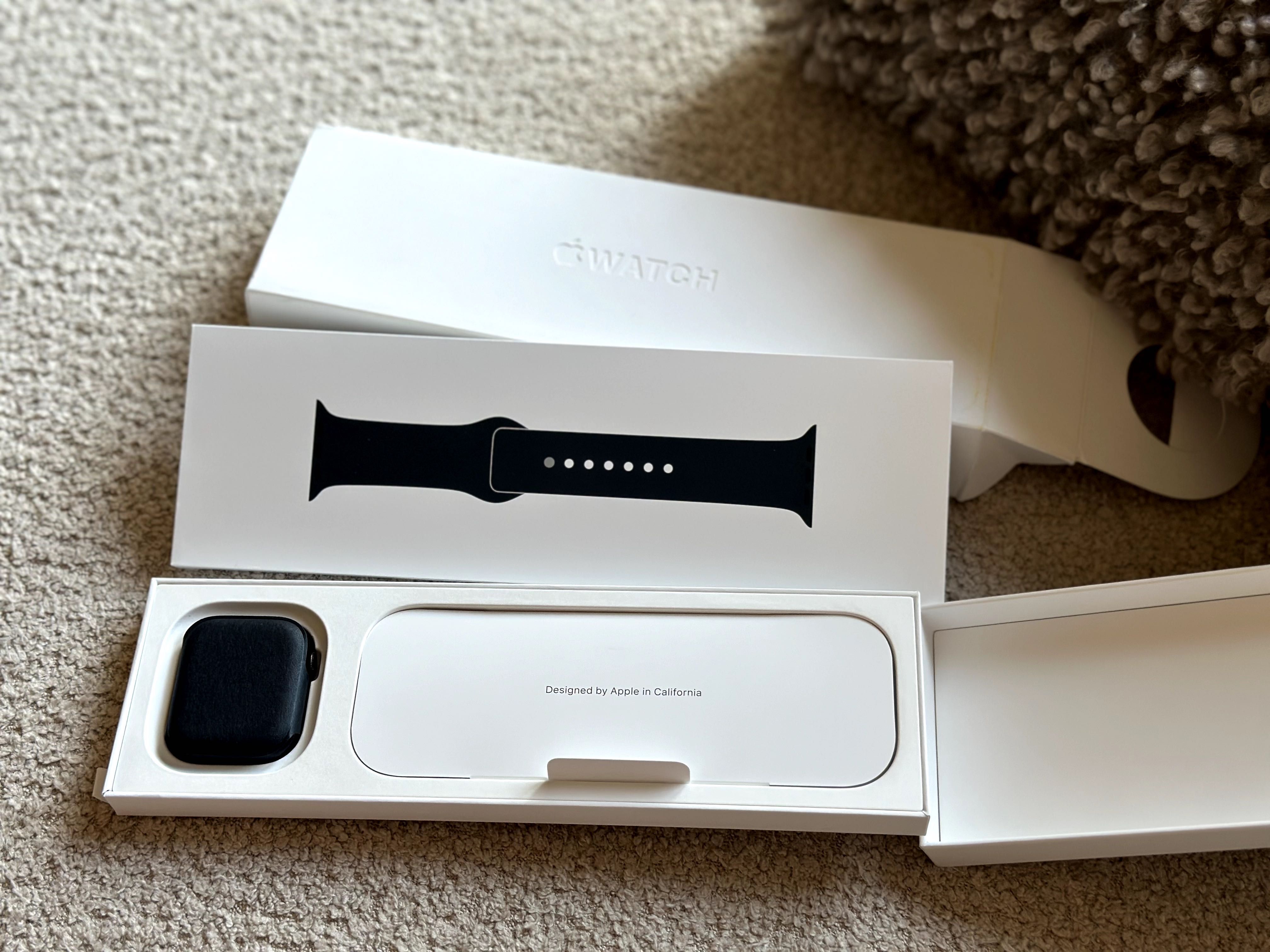 Nowy Apple Watch 9 45mm Midnight Czarny