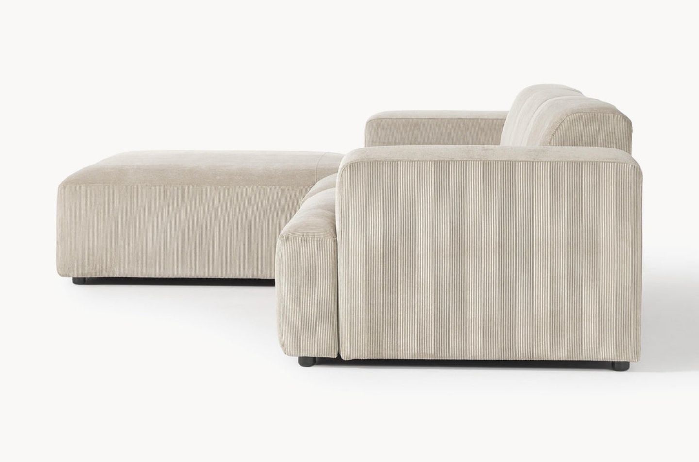 Sofa narożna lewostronna ze sztruksu Melva Westwing