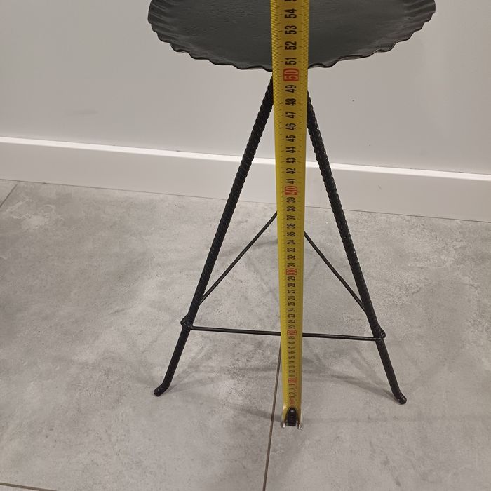 Stary metalowy kwietnik stojak PRL