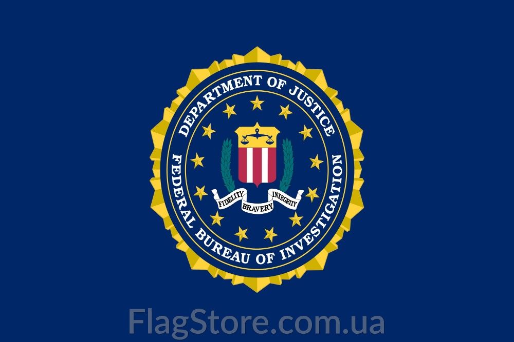 Флаг ФБР/FBI Федеральное бюро расследований прапор flag 150*90 см