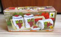 Pojemniki Ceramiczne 3 sztuki zestaw