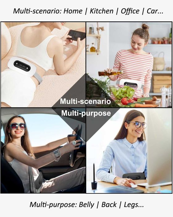 Нова електрична портативна бездротова грілка - масажер / Массажер