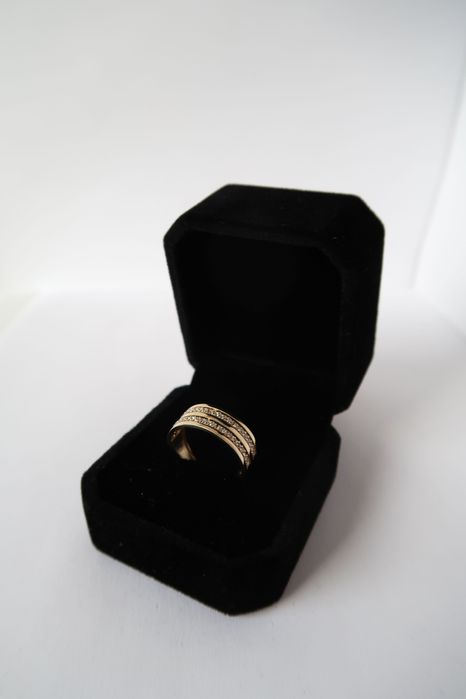 Złoty Pierścionek z Cyrkoniami | 17 | Proba Złota 585