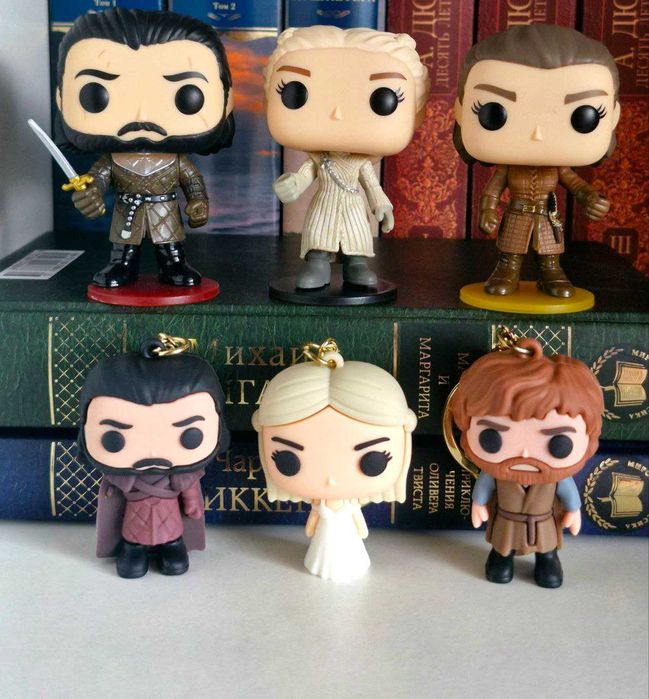Брелоки Гра Престолів: Джон Сноу, Тіріон, Дейнеріс (Game of Thrones)