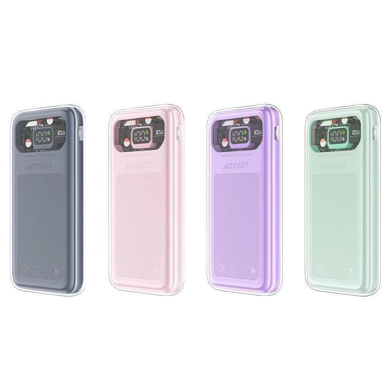 Acefast powerbank 10000mAh Sparkling Series szybkie ładowanie 30W