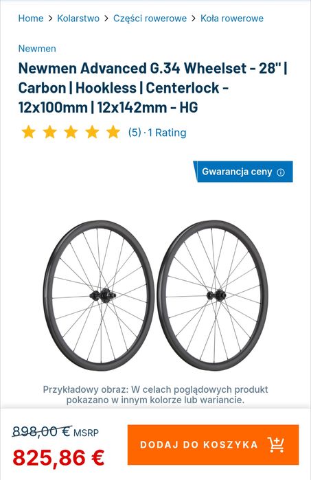Newmen Advanced G.34 Wheelset - 28" | Carbon Micro Spline