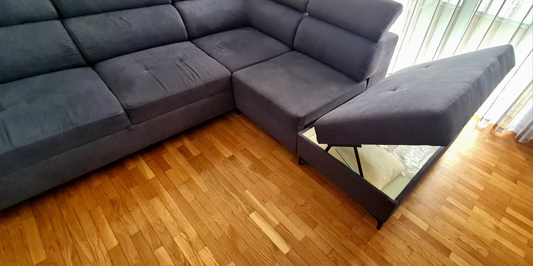 Sofá convertivel em cama + chaise longue