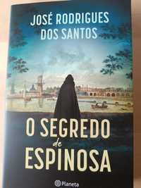 Livro novo de José Rodrigues dos Santos O SEGREDO DE ESPINOSA