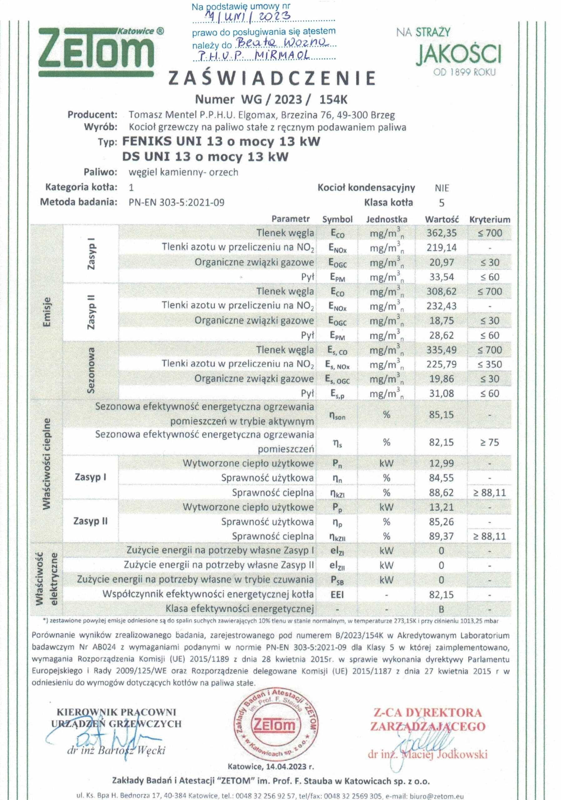 DREWNO 5 KLASA Kocioł Piec 13KW 160m2 FENIX dostawa 0zł WĘGIEL GRATISY