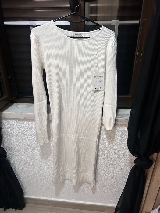 Vestido branco malha