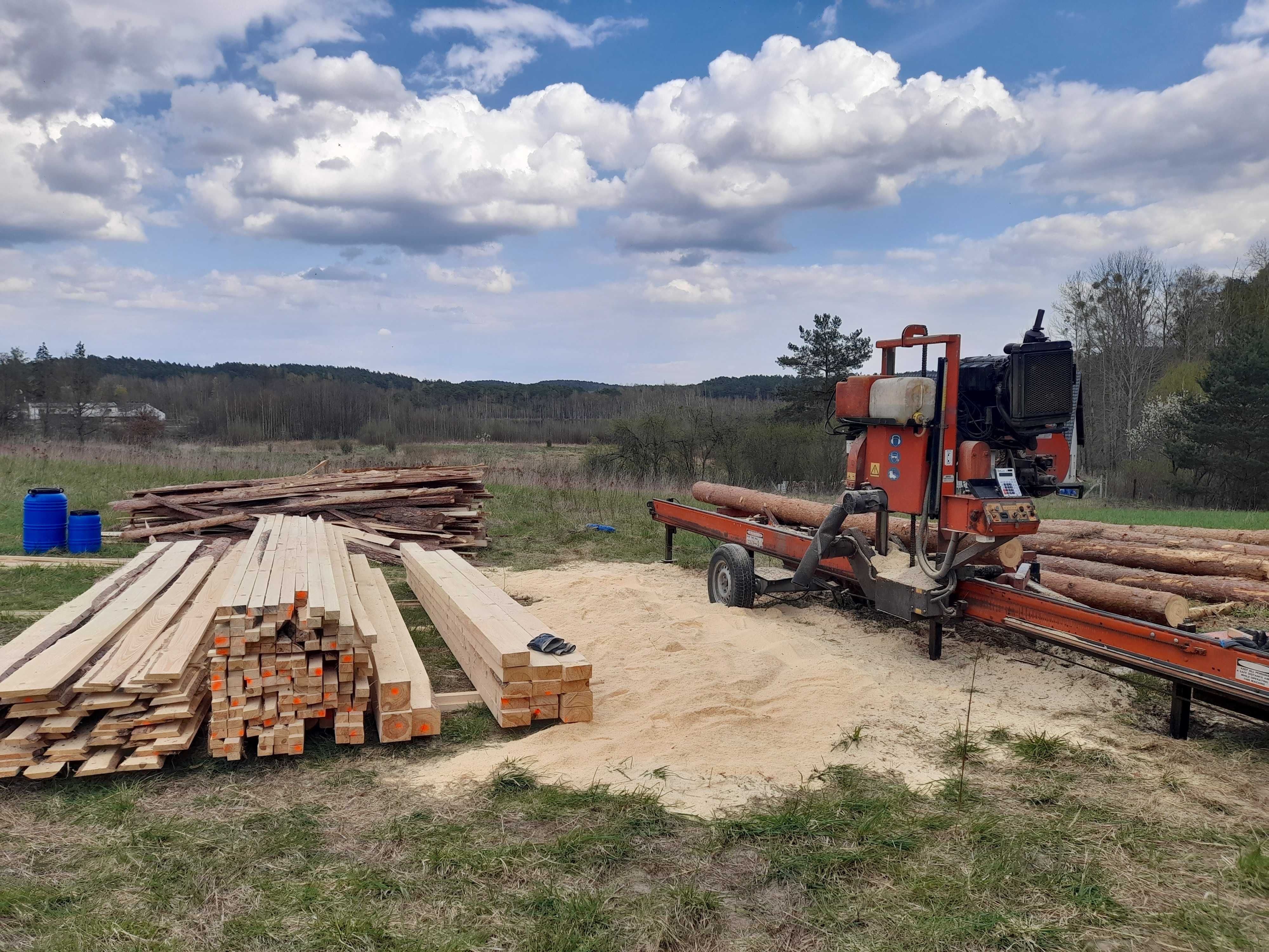 Tartak Mobilny Objazdowy Spalinowy WoodMizer Usługi Tartaczne Lubuskie