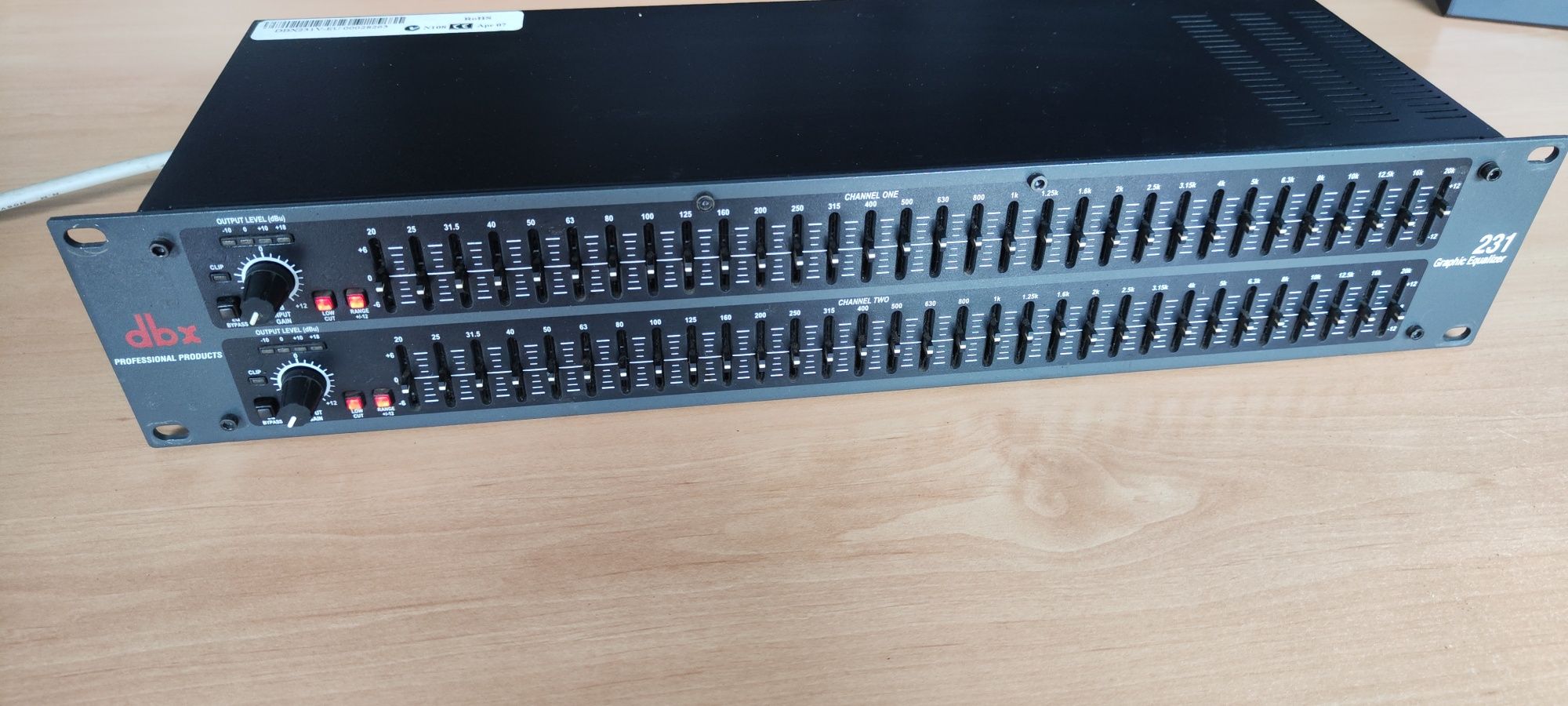 DBX 231 equalizer procesor korektor graficzny bramka