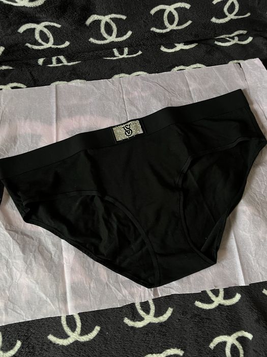 Трусики Victoria's Secret Pink з камінцями M L XL