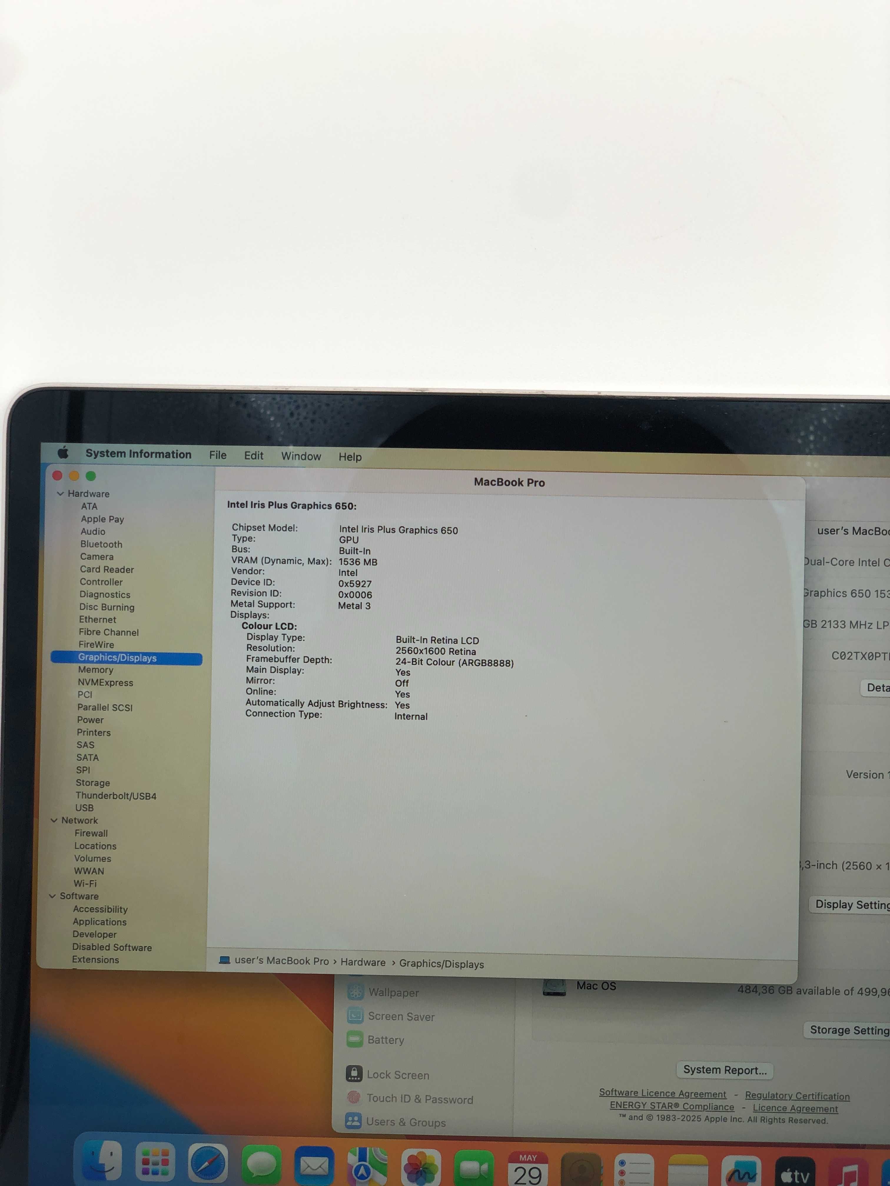 Poleasingowy Laptop Apple MacBook Pro 13,3 " Intel Core i5/16GB/512GB