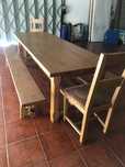 Mesa+2 bancos+2 cadeiras