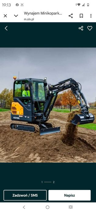 Usługi minikoparką, wykopy, niwelacja terenu