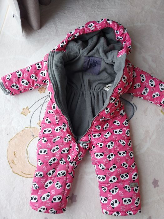 Яскравий теплий комбінезон для дівчинки. Справжній скарб в холодінь!