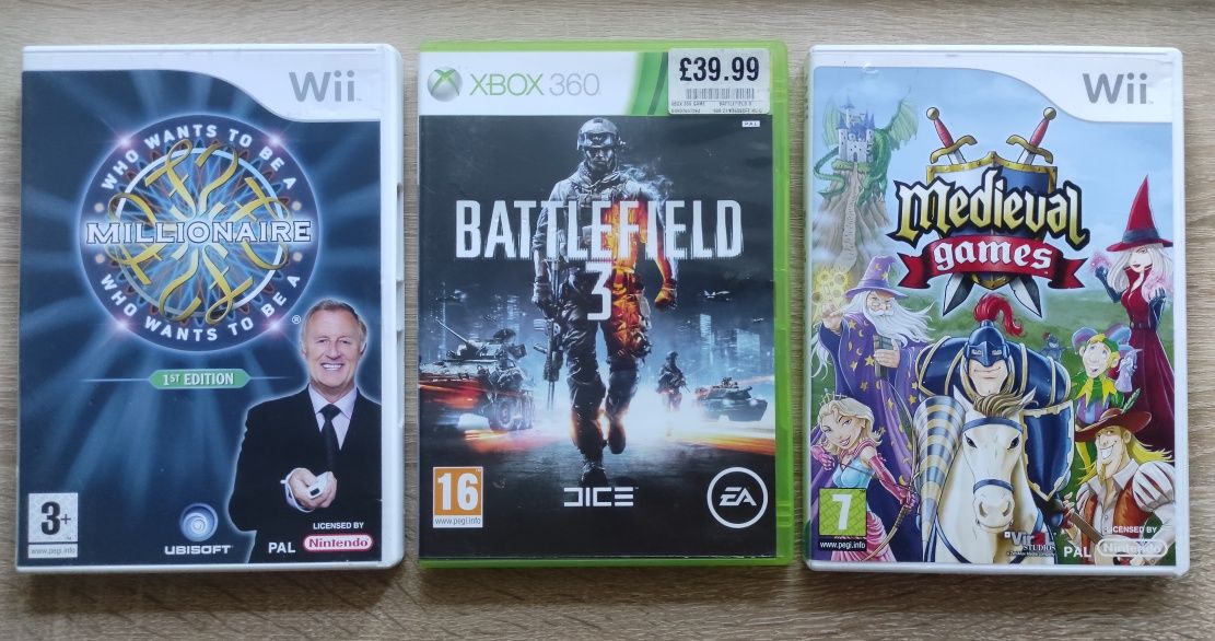Лицензия диски с играми для XBOX 360, Nintendo Wii. Made in Europe