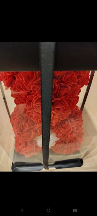 Miś z różyczek nowy