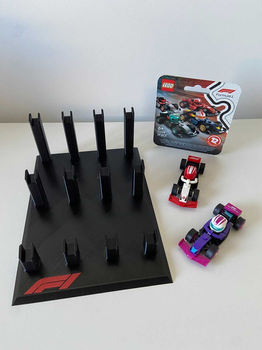 Suporte para mini carros de F1 LEGO