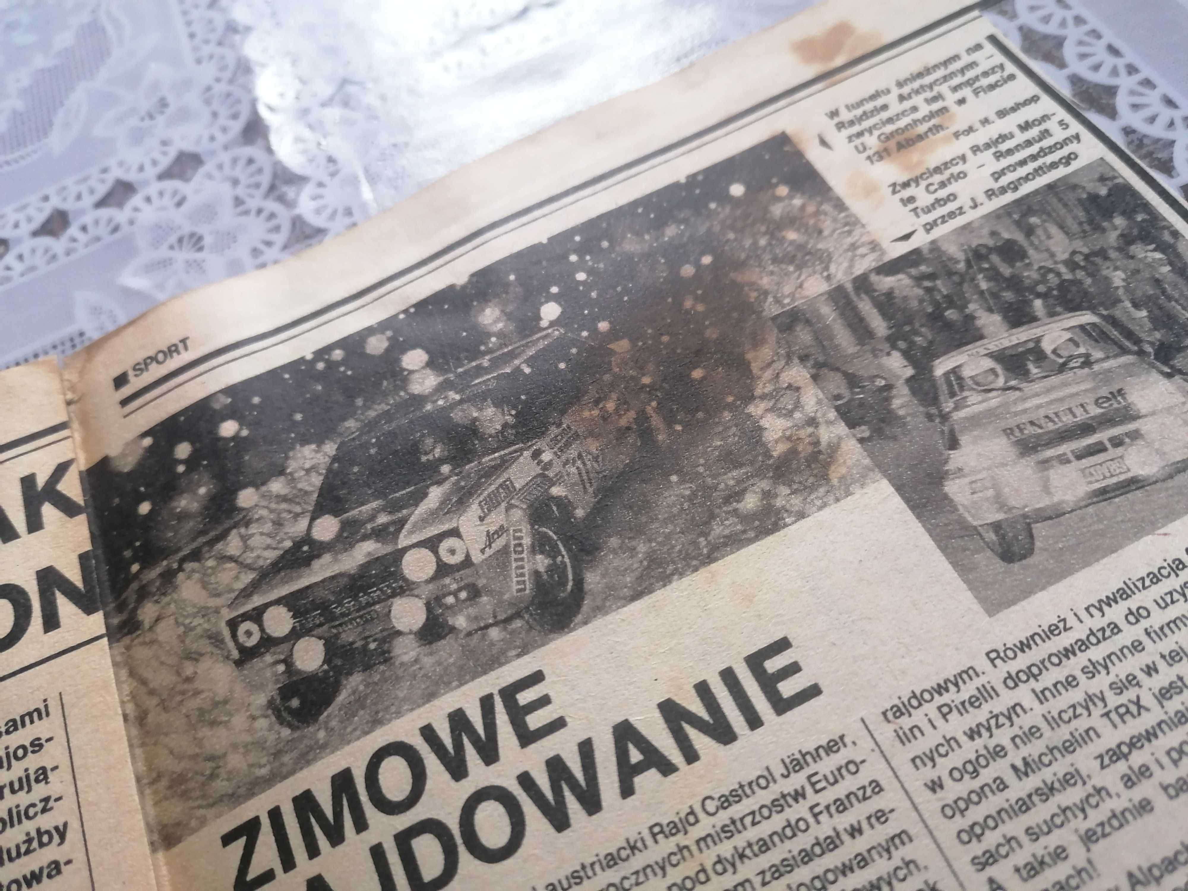 Gazeta MOTOR 1981 nr 8 MIKRUS  RAJD Fiat 125p PRL antyk klasyk