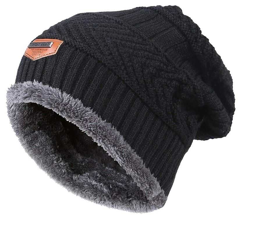 Gorro de algodão, interior térmico para inverno