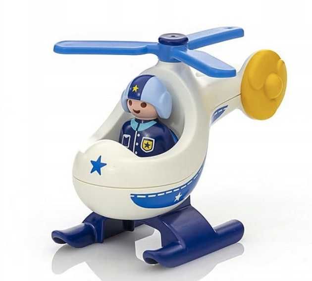 Playmobil 1.2.3 Police Copter figurka