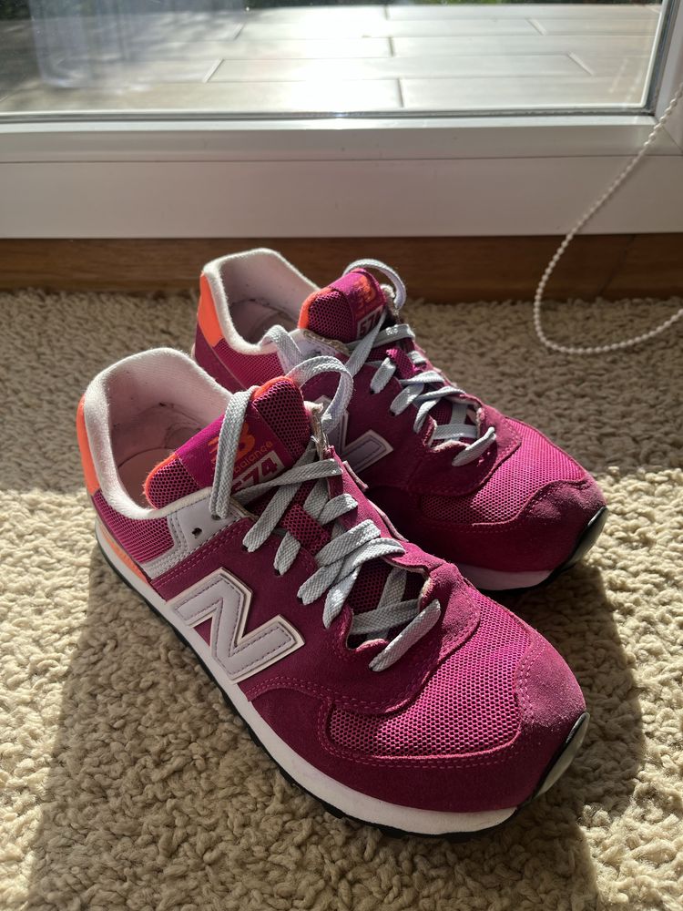 New balance 574 różowe rozmiar 38 stan bardzo dobry sportowe buty