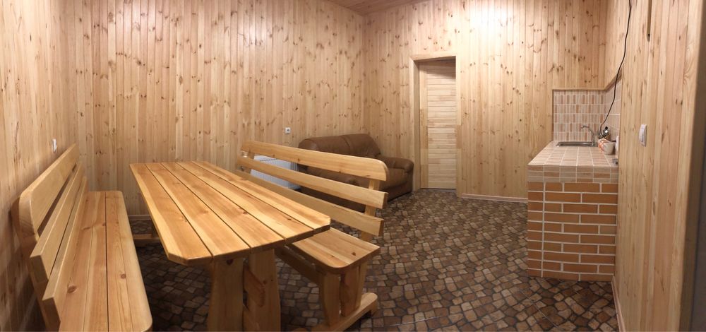 Баня на дровах з басейном