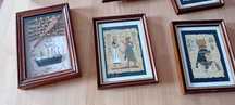 Varios quadros antigos em madeira