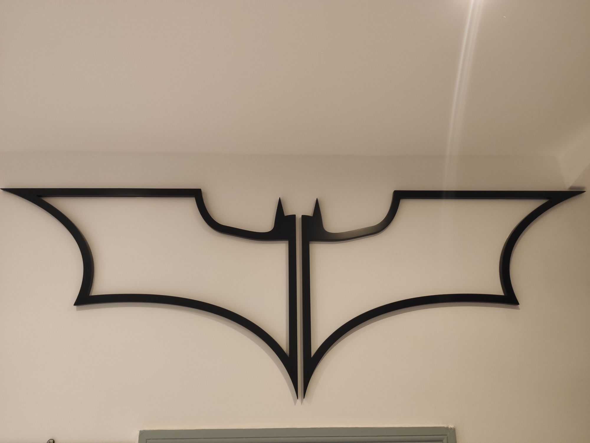 Logo Batman DC Comics, czarny mat, ogromne