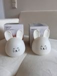 2 lampki kroliki glowa dla dzieci na baterie zmienia kolory